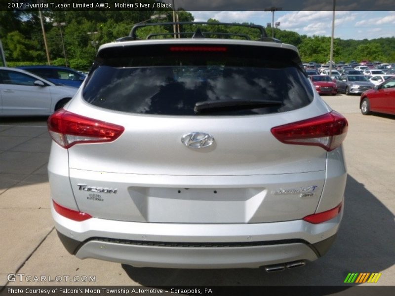 Molten Silver / Black 2017 Hyundai Tucson Limited AWD