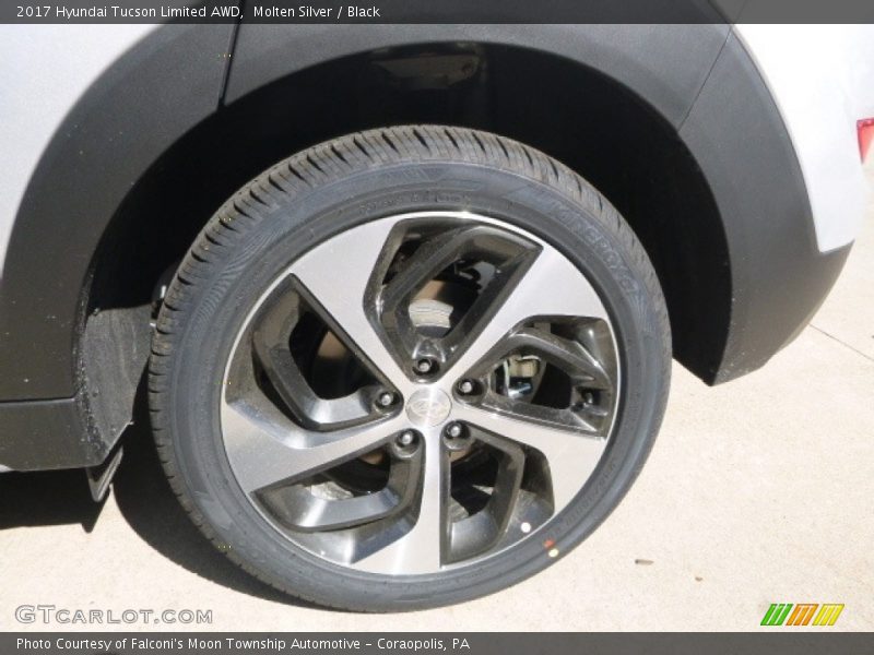 Molten Silver / Black 2017 Hyundai Tucson Limited AWD
