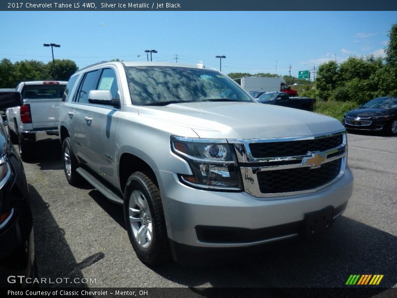 Silver Ice Metallic / Jet Black 2017 Chevrolet Tahoe LS 4WD