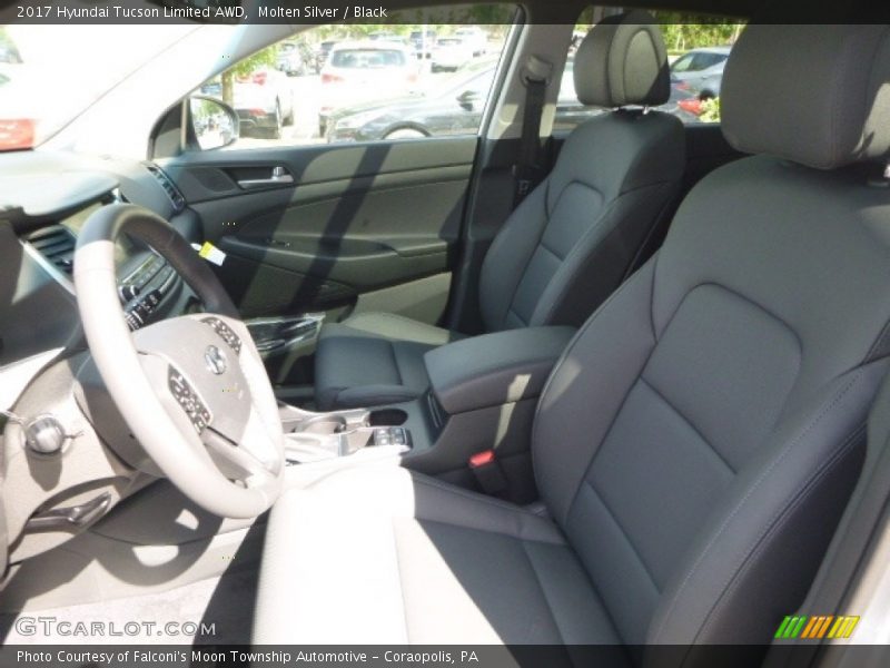 Molten Silver / Black 2017 Hyundai Tucson Limited AWD