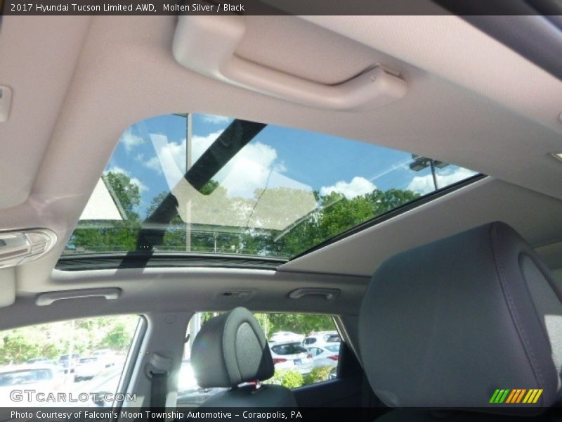 Molten Silver / Black 2017 Hyundai Tucson Limited AWD