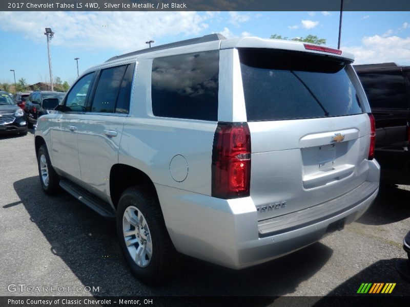 Silver Ice Metallic / Jet Black 2017 Chevrolet Tahoe LS 4WD
