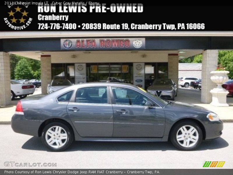 Cyber Gray Metallic / Ebony 2011 Chevrolet Impala LT