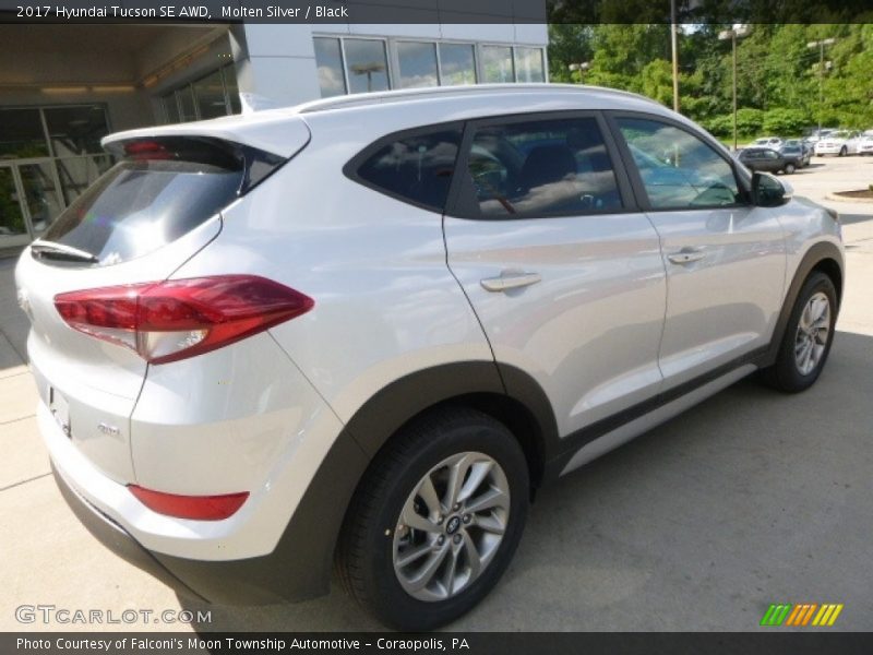 Molten Silver / Black 2017 Hyundai Tucson SE AWD