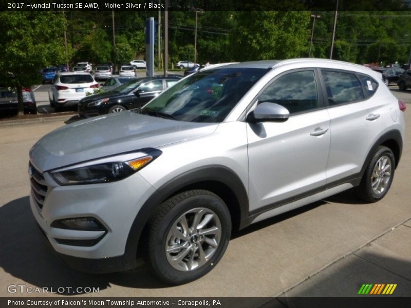 Molten Silver / Black 2017 Hyundai Tucson SE AWD