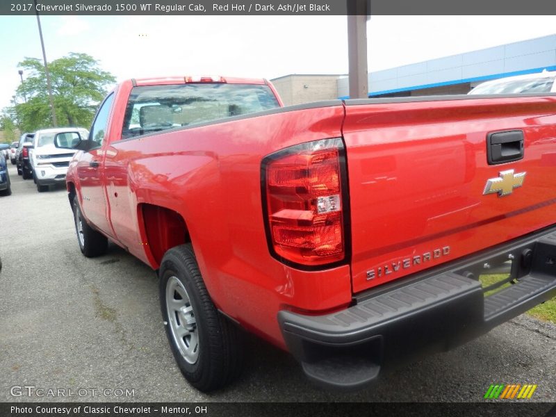 Red Hot / Dark Ash/Jet Black 2017 Chevrolet Silverado 1500 WT Regular Cab