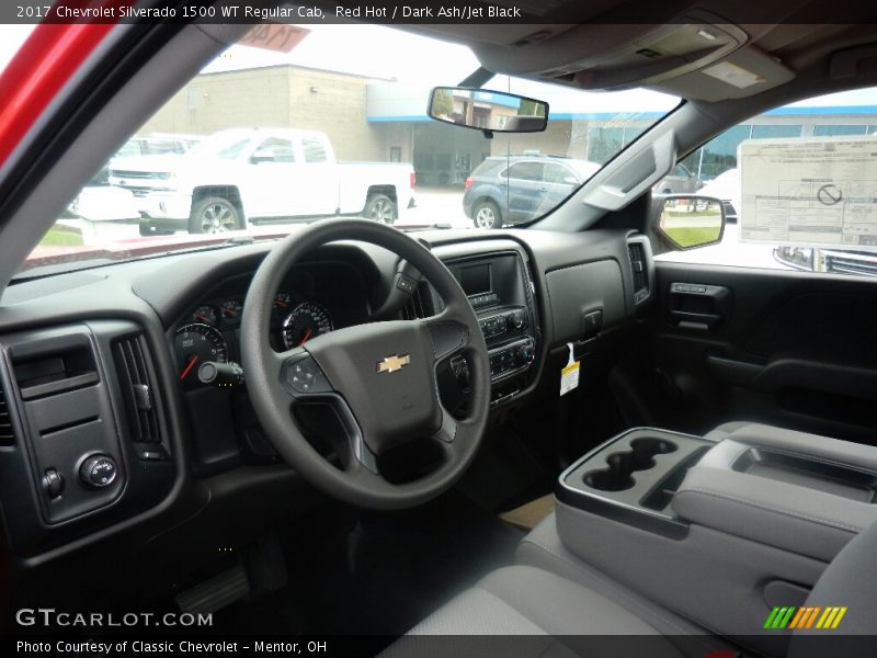 Red Hot / Dark Ash/Jet Black 2017 Chevrolet Silverado 1500 WT Regular Cab
