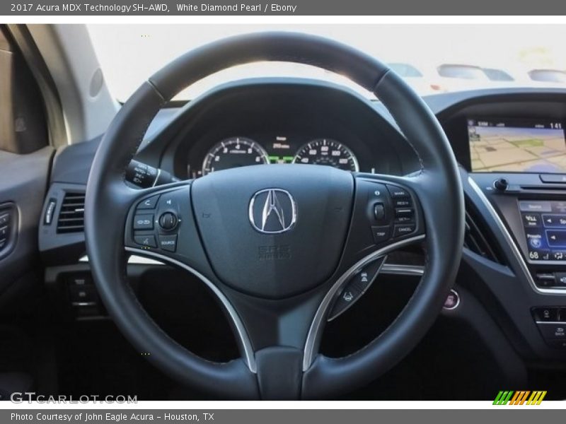 White Diamond Pearl / Ebony 2017 Acura MDX Technology SH-AWD