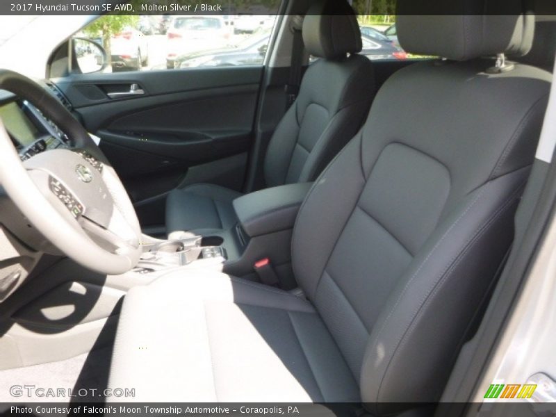 Molten Silver / Black 2017 Hyundai Tucson SE AWD