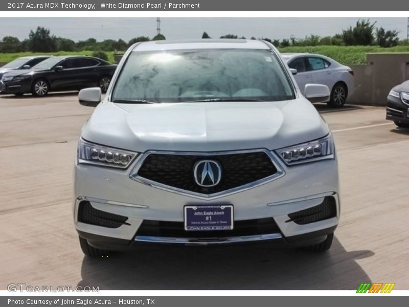 White Diamond Pearl / Parchment 2017 Acura MDX Technology