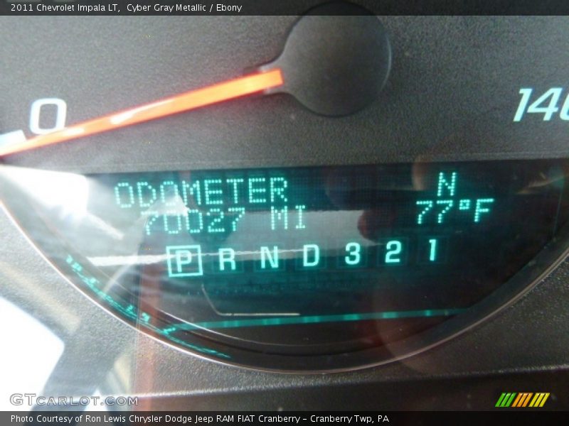Cyber Gray Metallic / Ebony 2011 Chevrolet Impala LT
