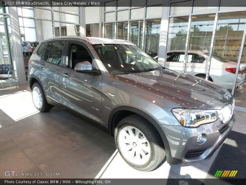 Space Gray Metallic / Black 2017 BMW X3 xDrive28i