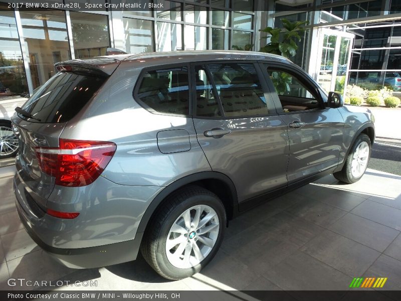 Space Gray Metallic / Black 2017 BMW X3 xDrive28i