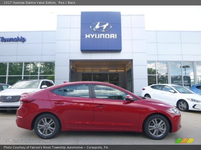 Red / Black 2017 Hyundai Elantra Value Edition