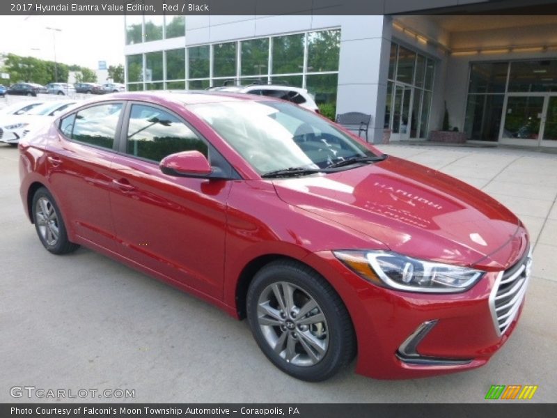 Red / Black 2017 Hyundai Elantra Value Edition