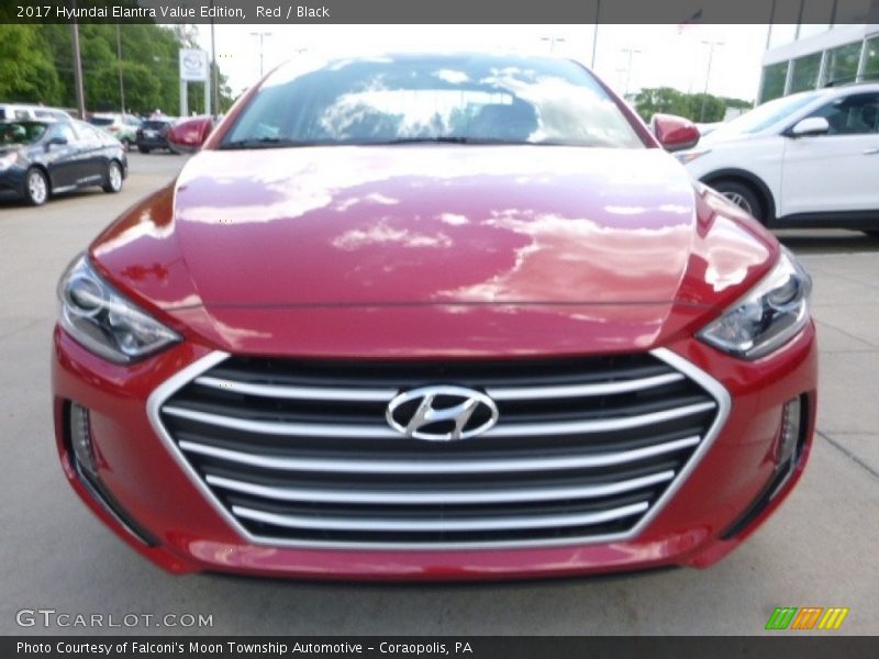 Red / Black 2017 Hyundai Elantra Value Edition