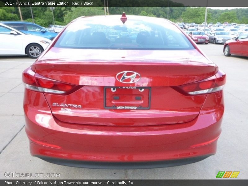 Red / Black 2017 Hyundai Elantra Value Edition