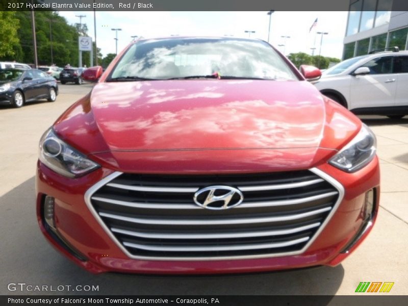 Red / Black 2017 Hyundai Elantra Value Edition