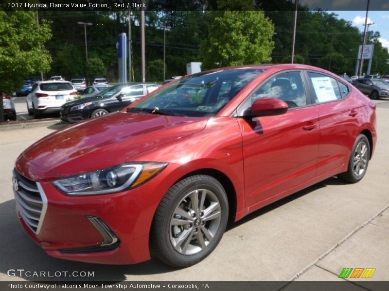 Red / Black 2017 Hyundai Elantra Value Edition
