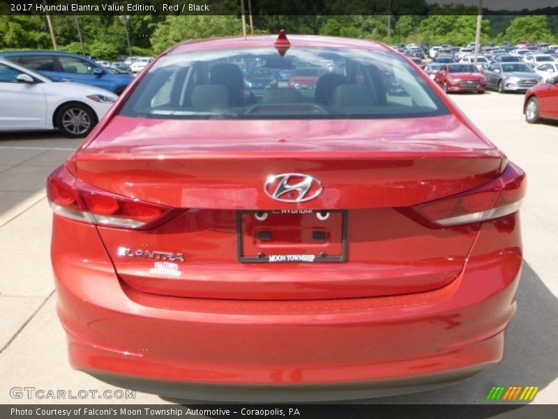 Red / Black 2017 Hyundai Elantra Value Edition