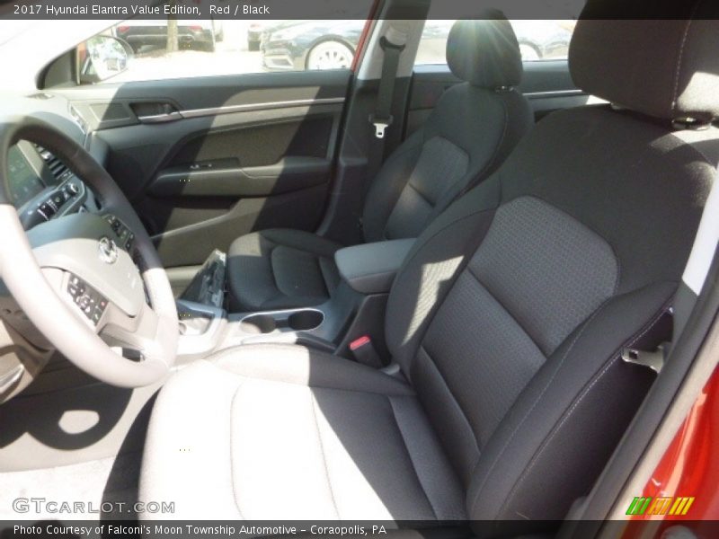 Red / Black 2017 Hyundai Elantra Value Edition