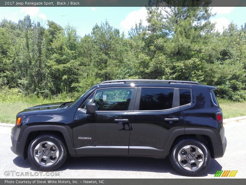 Black / Black 2017 Jeep Renegade Sport