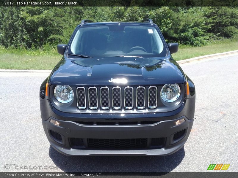 Black / Black 2017 Jeep Renegade Sport