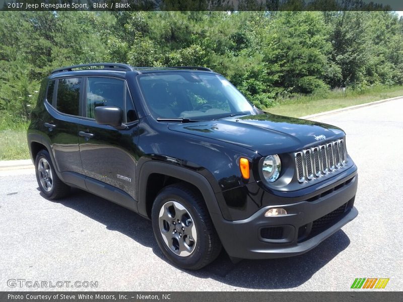 Black / Black 2017 Jeep Renegade Sport