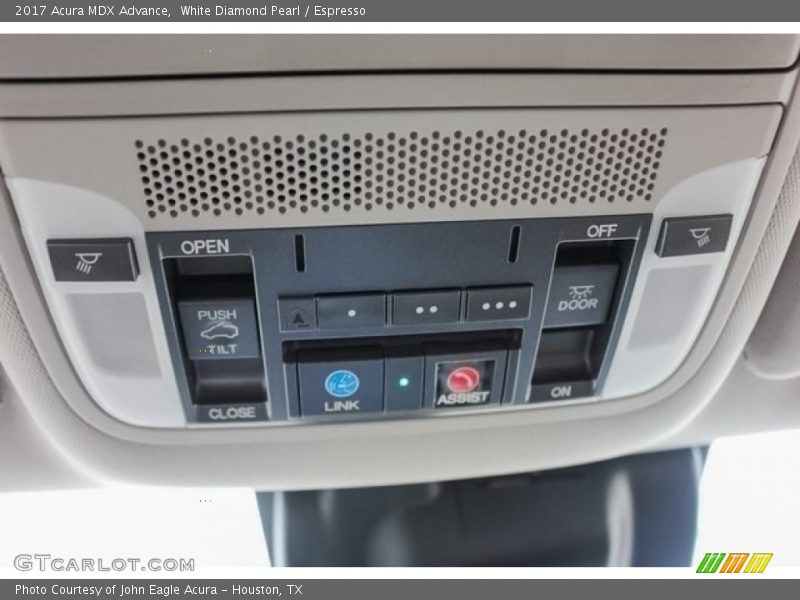 White Diamond Pearl / Espresso 2017 Acura MDX Advance