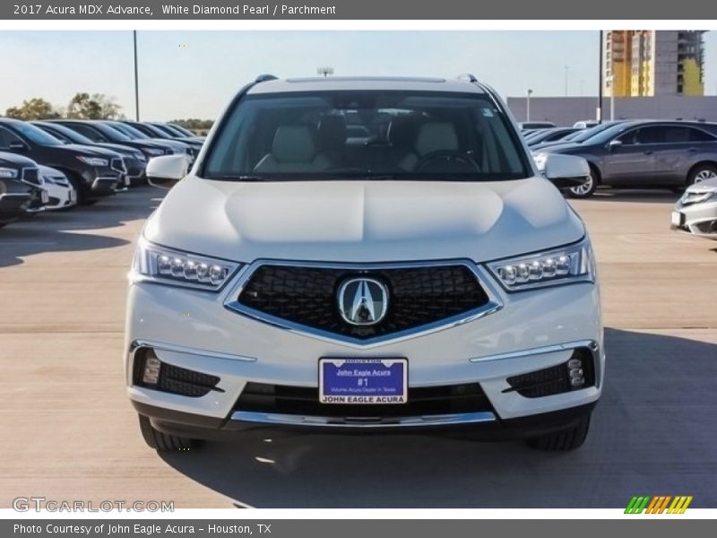 White Diamond Pearl / Parchment 2017 Acura MDX Advance