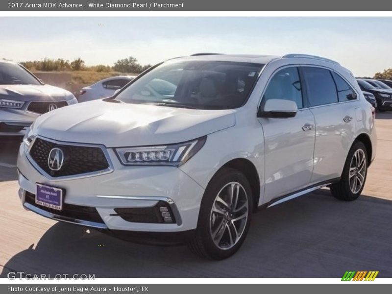White Diamond Pearl / Parchment 2017 Acura MDX Advance