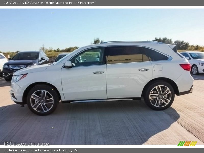 White Diamond Pearl / Parchment 2017 Acura MDX Advance