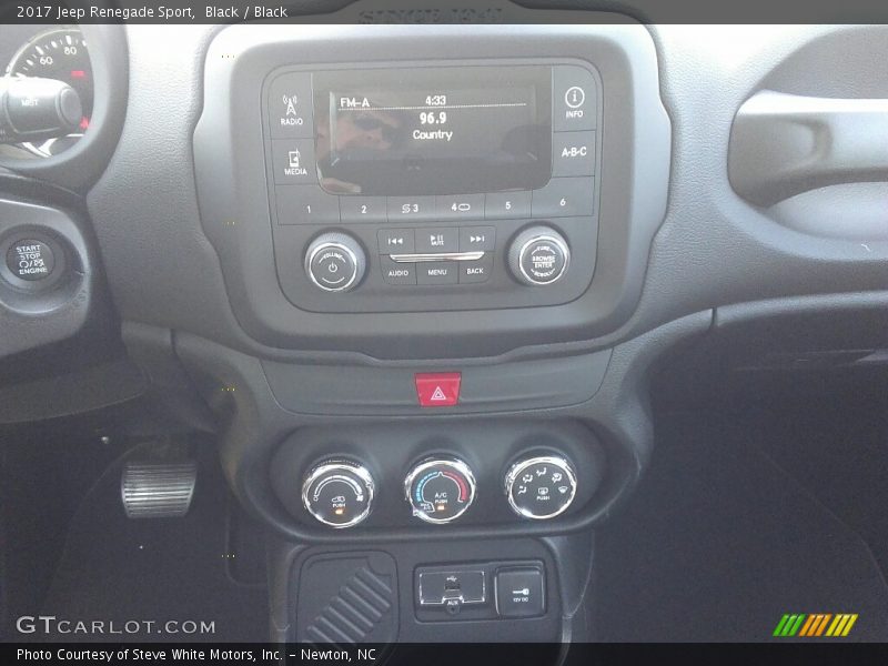 Black / Black 2017 Jeep Renegade Sport