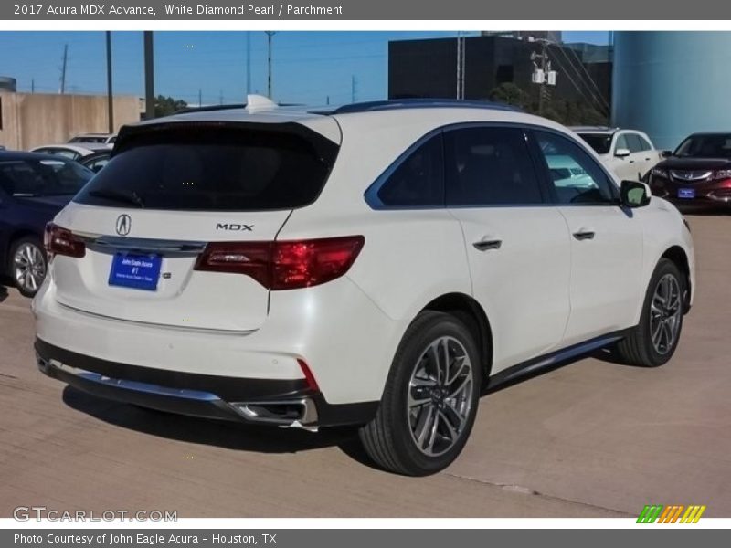 White Diamond Pearl / Parchment 2017 Acura MDX Advance