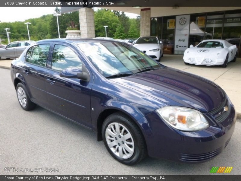 Imperial Blue Metallic / Gray 2009 Chevrolet Cobalt LT Sedan