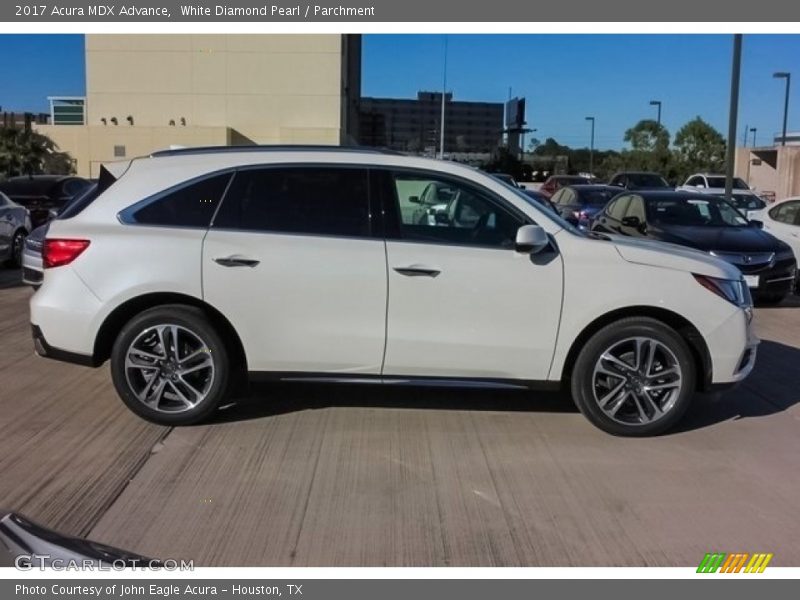 White Diamond Pearl / Parchment 2017 Acura MDX Advance