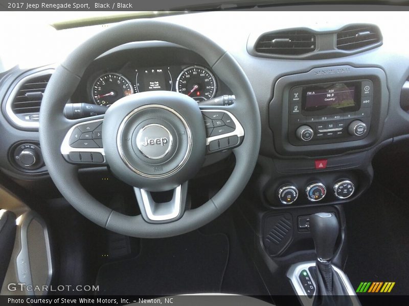 Black / Black 2017 Jeep Renegade Sport