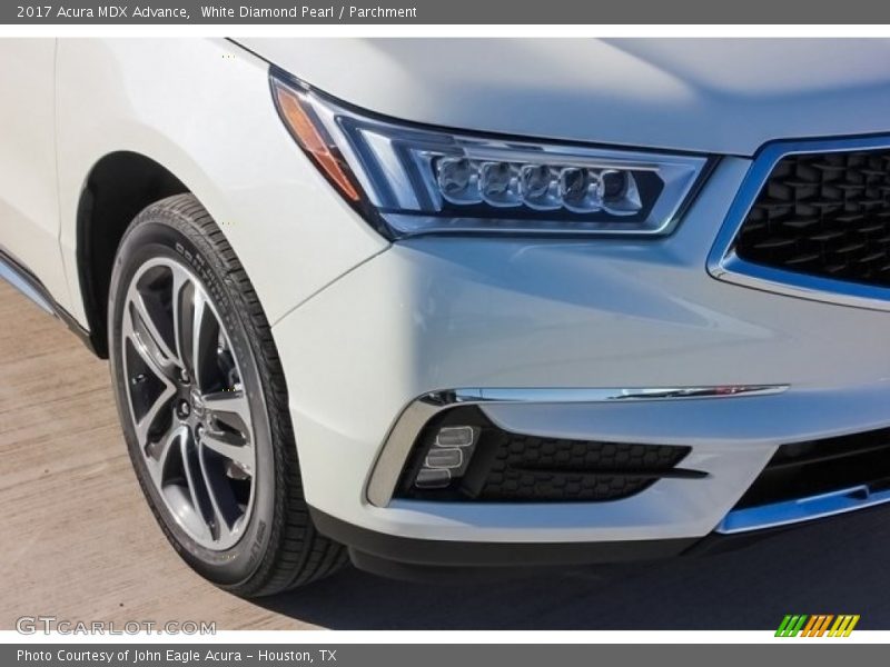 White Diamond Pearl / Parchment 2017 Acura MDX Advance