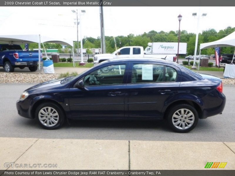 Imperial Blue Metallic / Gray 2009 Chevrolet Cobalt LT Sedan