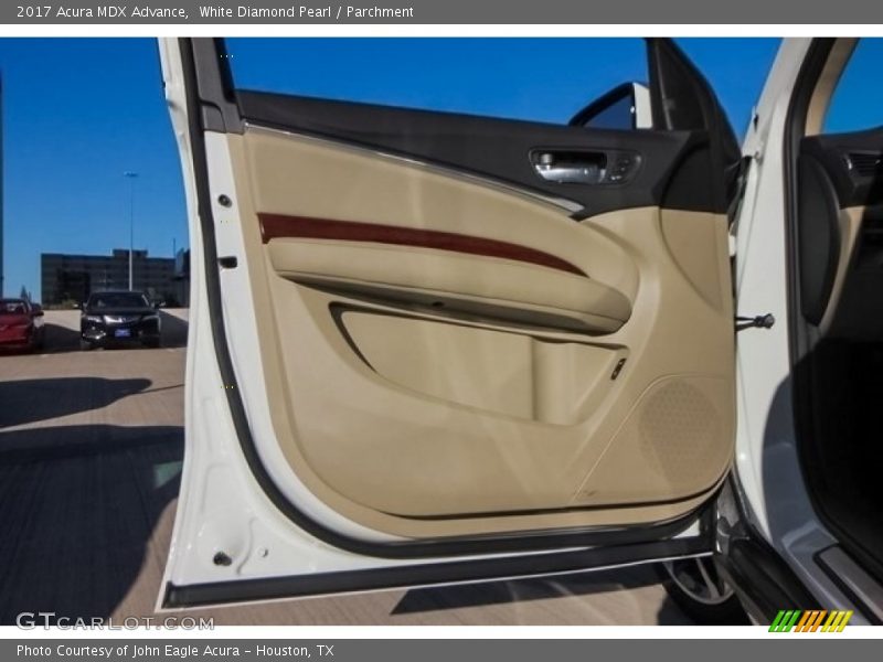 White Diamond Pearl / Parchment 2017 Acura MDX Advance