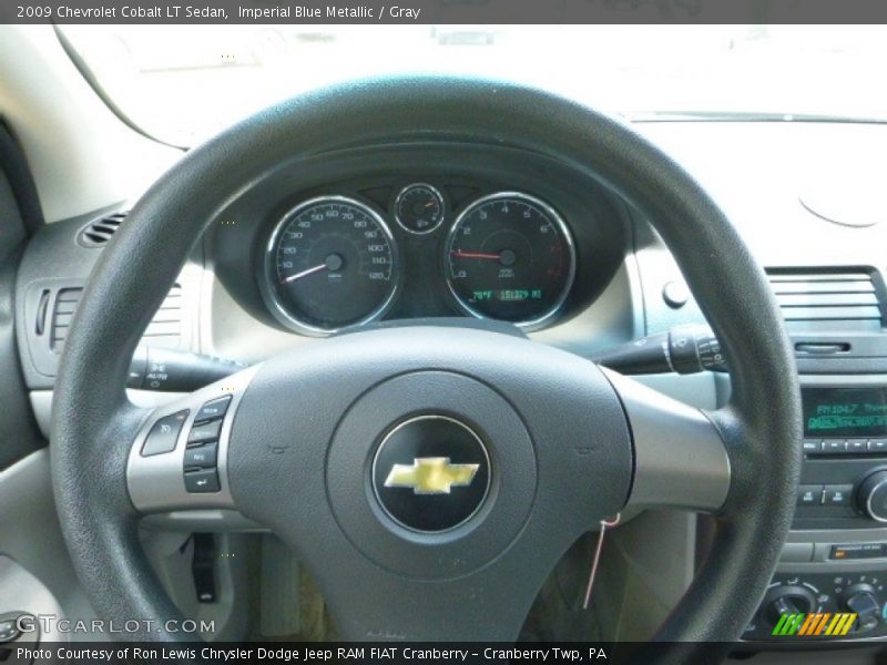 Imperial Blue Metallic / Gray 2009 Chevrolet Cobalt LT Sedan
