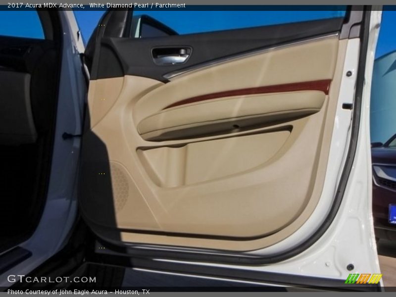White Diamond Pearl / Parchment 2017 Acura MDX Advance
