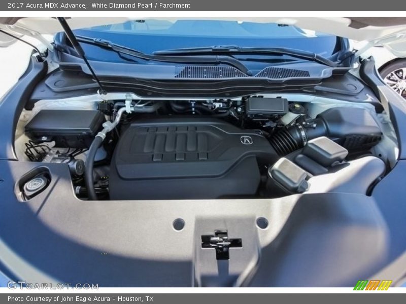 White Diamond Pearl / Parchment 2017 Acura MDX Advance