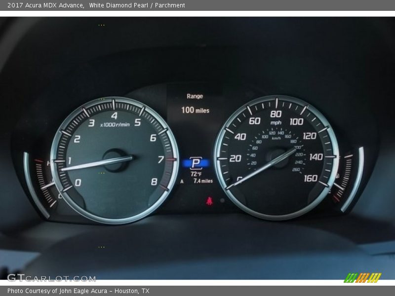 White Diamond Pearl / Parchment 2017 Acura MDX Advance