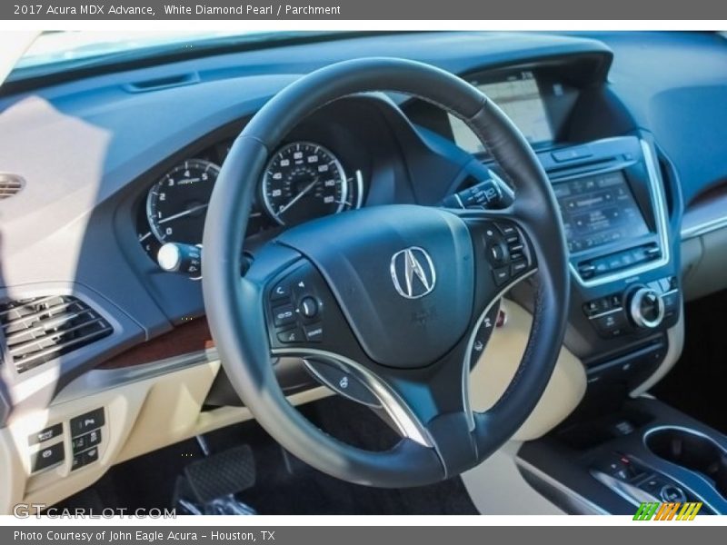 White Diamond Pearl / Parchment 2017 Acura MDX Advance