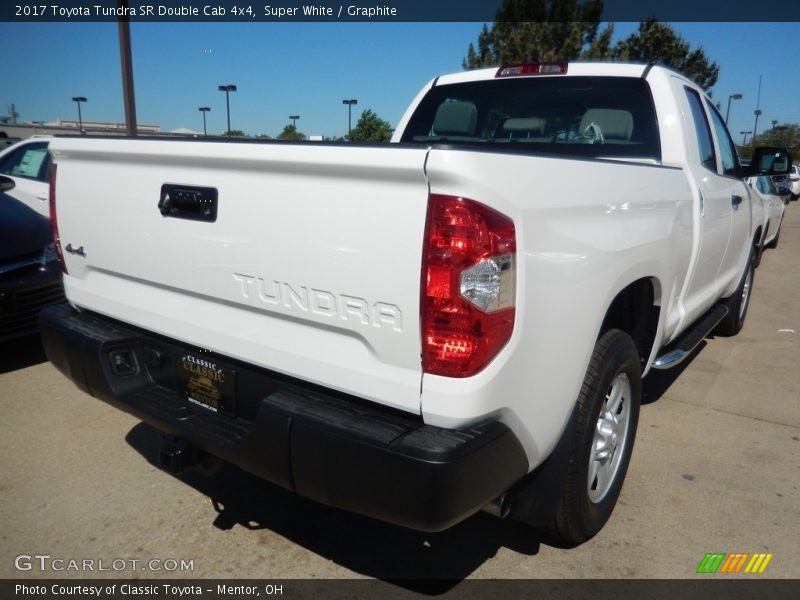 Super White / Graphite 2017 Toyota Tundra SR Double Cab 4x4