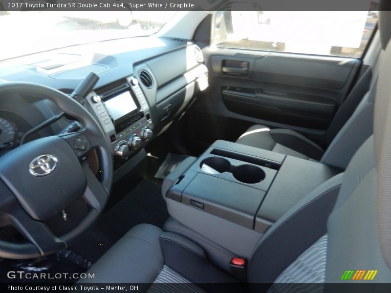 Super White / Graphite 2017 Toyota Tundra SR Double Cab 4x4