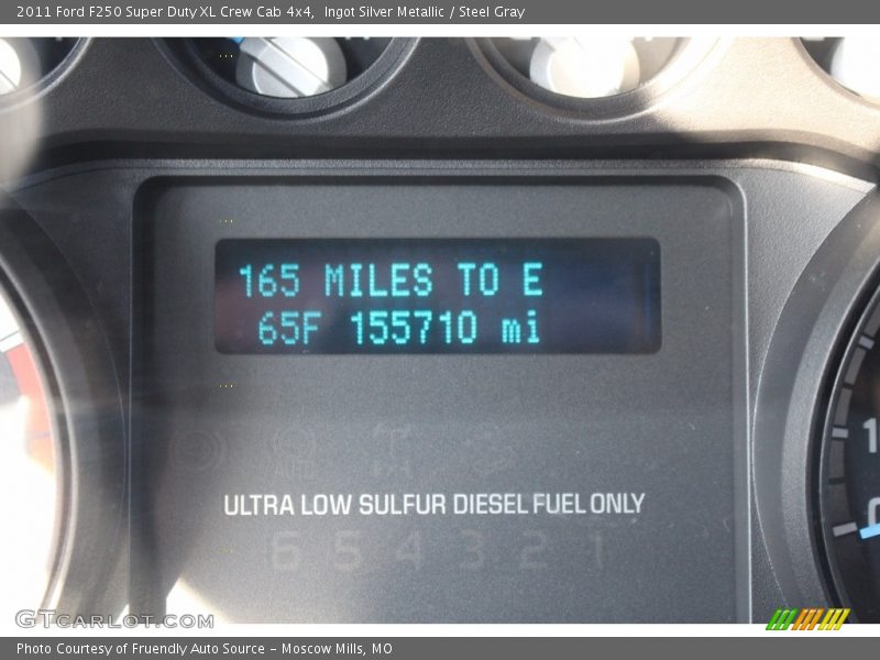 Ingot Silver Metallic / Steel Gray 2011 Ford F250 Super Duty XL Crew Cab 4x4