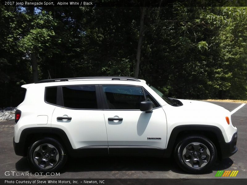 Alpine White / Black 2017 Jeep Renegade Sport