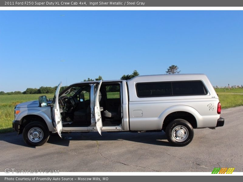 Ingot Silver Metallic / Steel Gray 2011 Ford F250 Super Duty XL Crew Cab 4x4